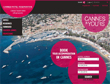 Tablet Screenshot of cannes-hotel-booking.com
